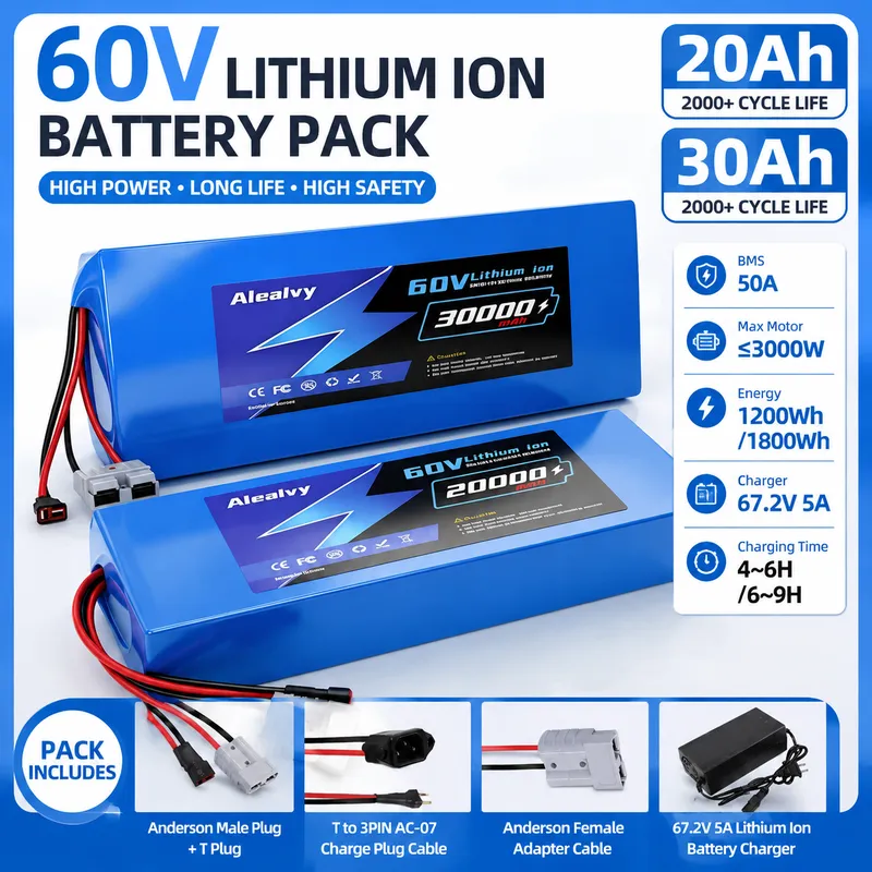 60V 30Ah Electric Scooter Battery - Литиевая батарея 60В 20Ач 30Ач 21700