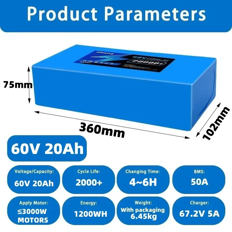   Литиевая батарея 60В 20Ач 30 – обзор и цена 60V 30Ah Electric Scooter Battery